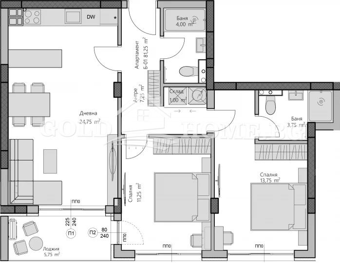 Продава 3-СТАЕН, гр. Пловдив, Христо Смирненски, снимка 2 - Апартаменти - 52391197