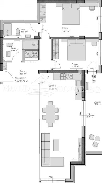Продава 3-СТАЕН, гр. Пловдив, Христо Смирненски, снимка 4 - Апартаменти - 52391197
