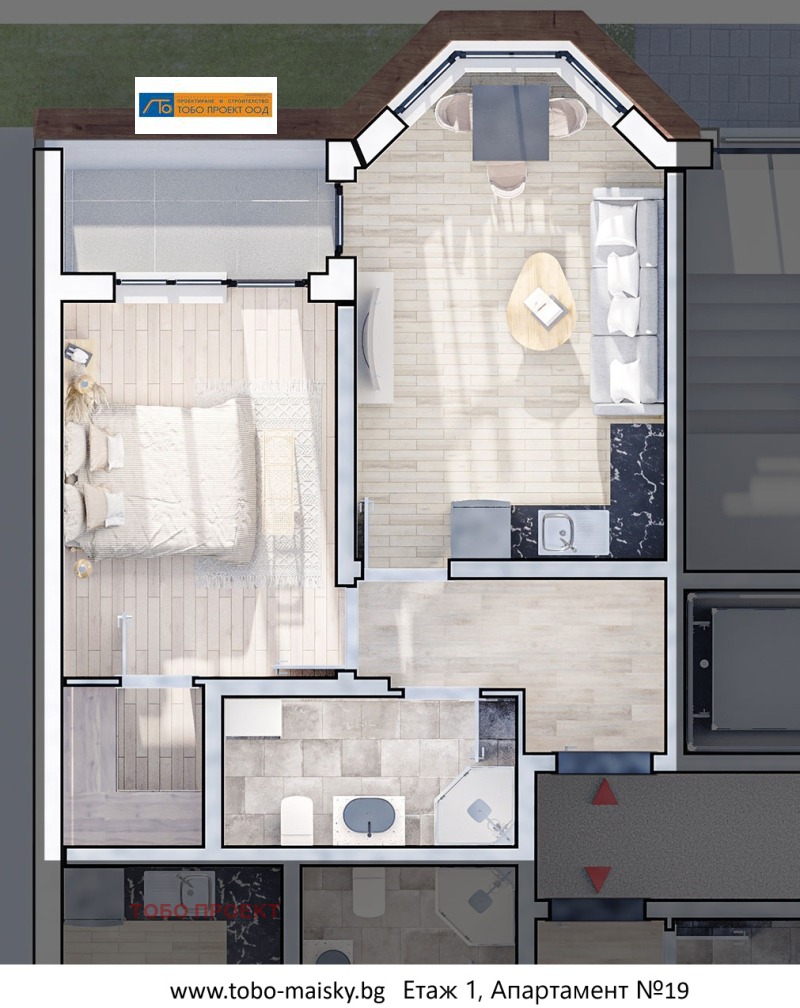 Продава 2-СТАЕН в град София, Люлин 10 - 72 кв.м / 125 031 € » 244 539.38 лв., ТОБО ПРОЕКТ