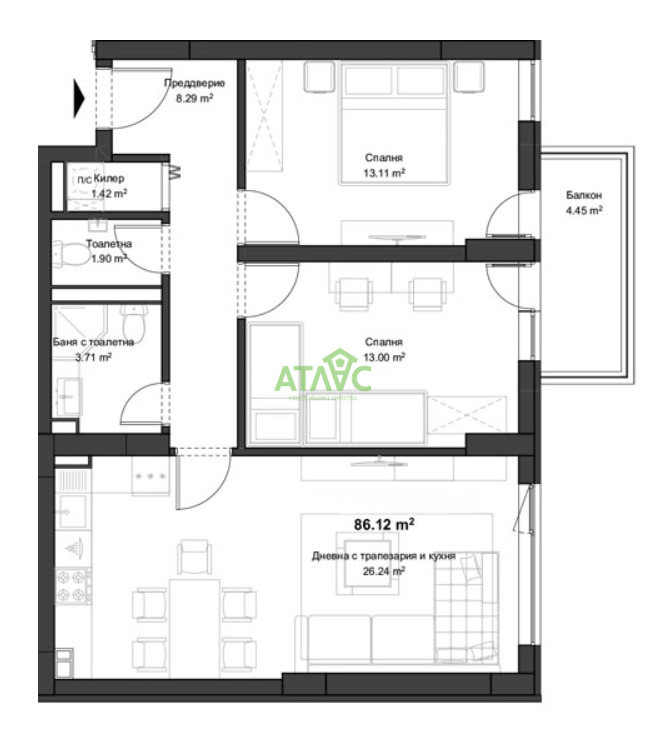 Продава 3-СТАЕН, гр. Пловдив, Кючук Париж, снимка 1 - Aпартаменти - 47457328