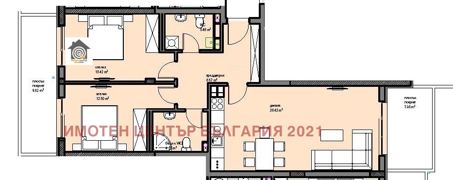 Продава 3-СТАЕН, гр. София, Малинова долина, снимка 2 - Апартаменти - 55092202