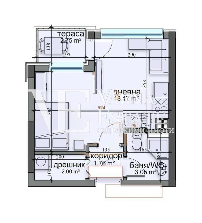 En venta  Estudio Varna , Pobeda , 40 metros cuadrados | 66872802 - imagen [10]