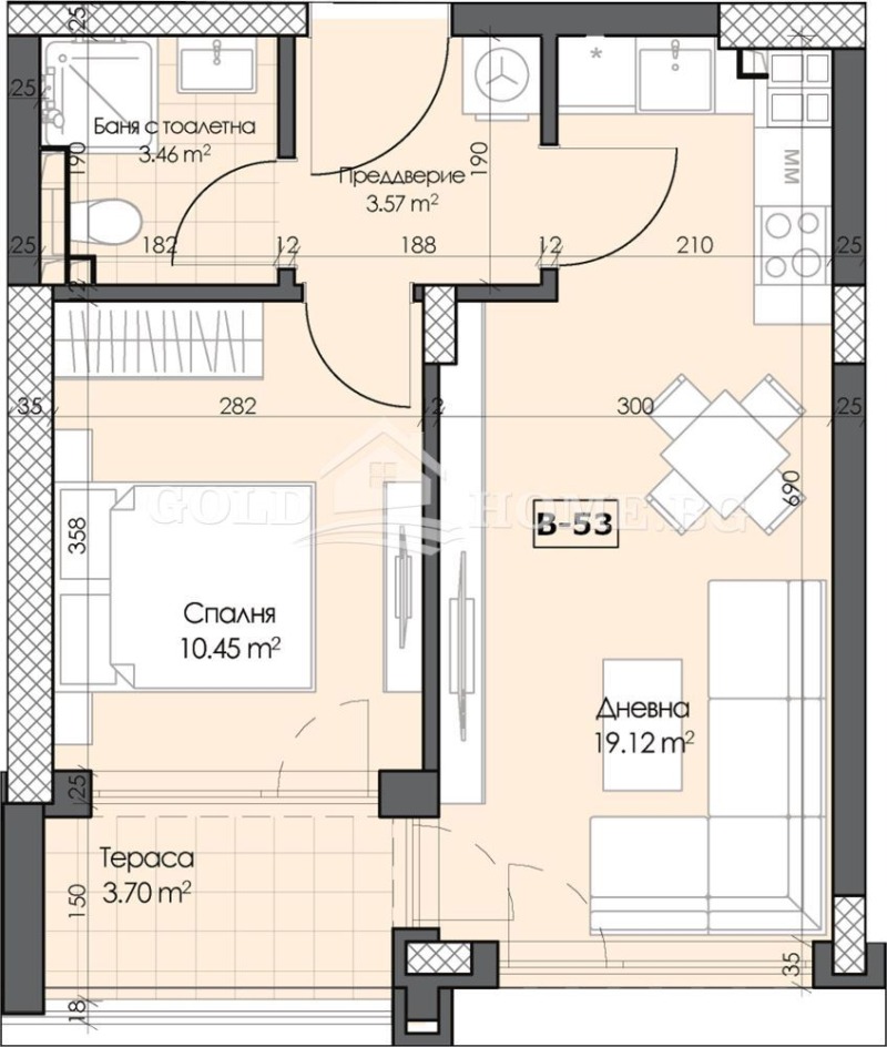 Продава 2-СТАЕН, гр. Пловдив, Гагарин, снимка 11 - Апартаменти - 52689791