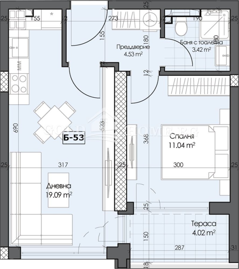 Продава 2-СТАЕН, гр. Пловдив, Гагарин, снимка 3 - Апартаменти - 52689791