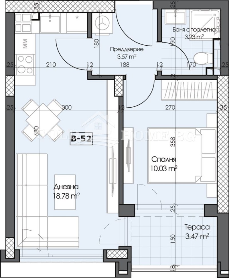 Продава 2-СТАЕН, гр. Пловдив, Гагарин, снимка 10 - Апартаменти - 52689791