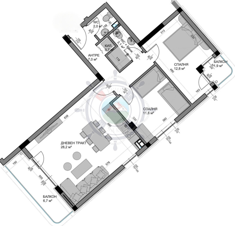 Продава  3-стаен, град Варна, Владислав Варненчик 1 •  130 900 EUR • ID 96935672 — holmes.bg - [1] 