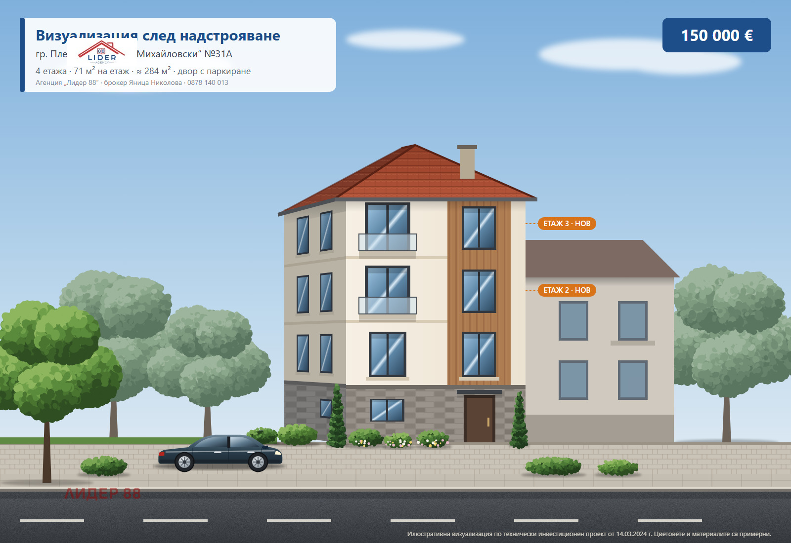 Продава КЪЩА, гр. Плевен, Широк център