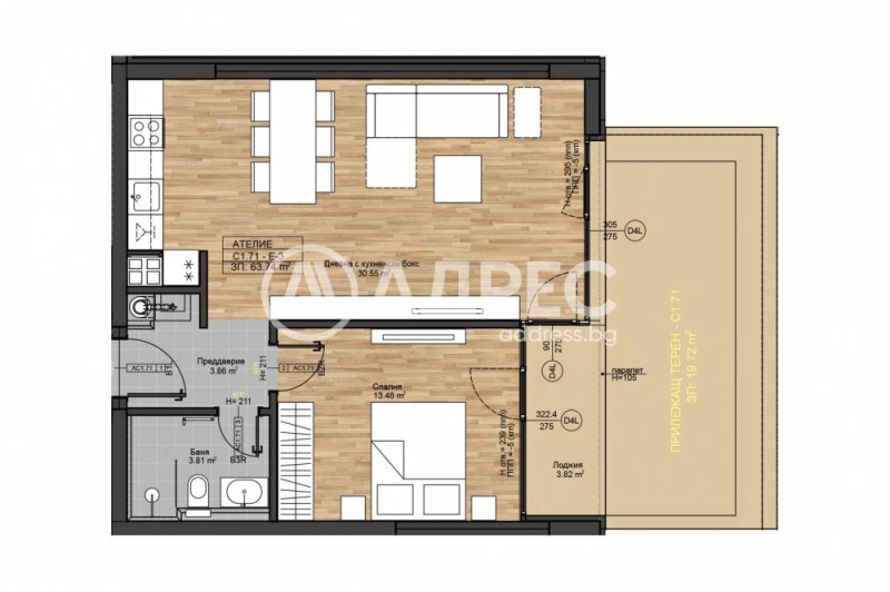 En venta  1 dormitorio Sofia , Boyana , 76 metros cuadrados | 39841403 - imagen [4]