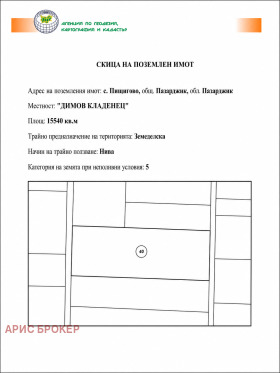 Продава Земеделска земя, с. Пищигово