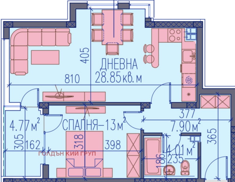 Продава 2-СТАЕН, гр. Пловдив, Център