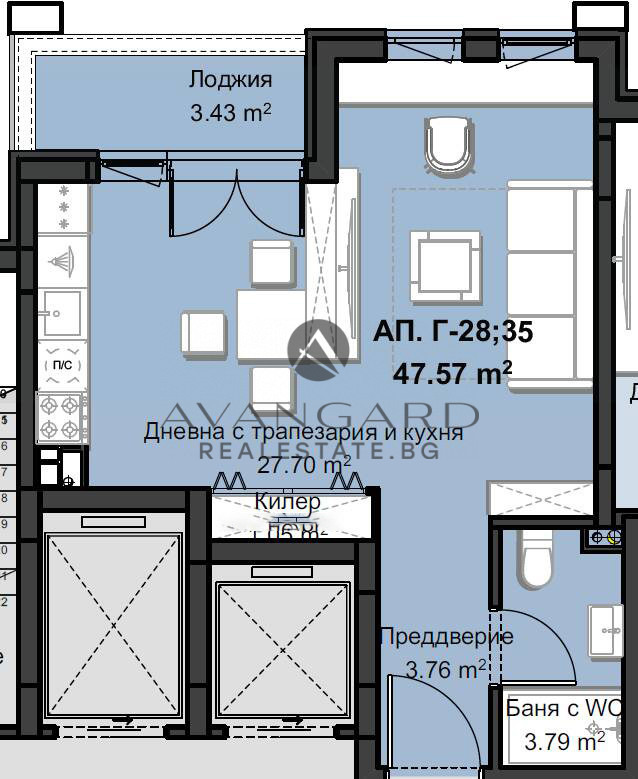 Продава 1-СТАЕН, град Пловдив, Христо Смирненски • 90793 € / 177575.67 лв. • 21108577 1
