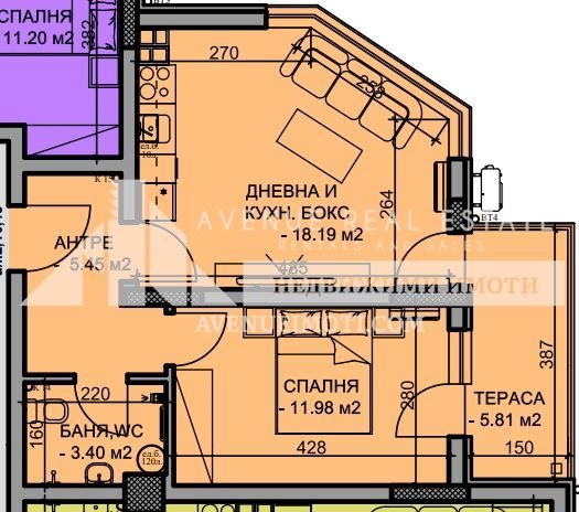 Till salu  1 sovrum Plovdiv , Mladejki Halm , 63 kvm | 39577221 - bild [2]