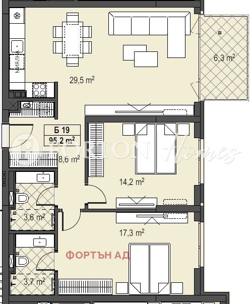 Продава 3-СТАЕН, гр. София, Бояна, снимка 9 - Апартаменти - 54280194