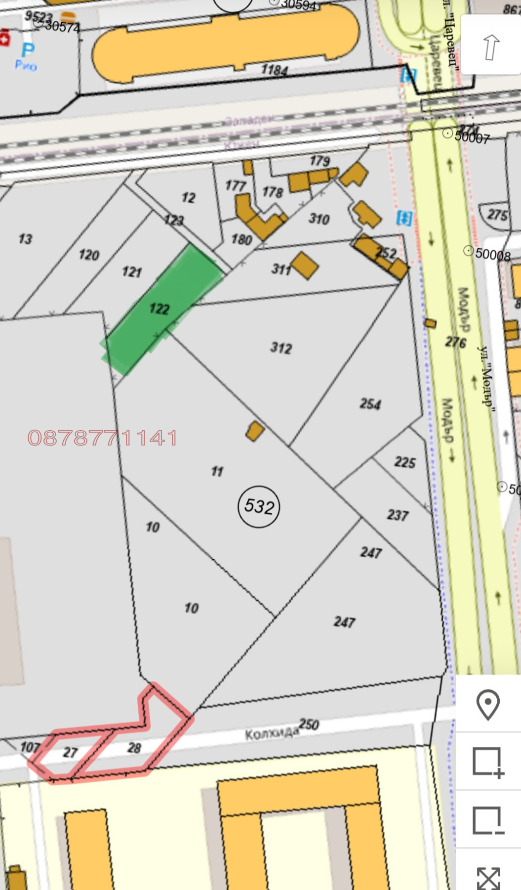Продава ПАРЦЕЛ, гр. Пловдив, Коматевски възел