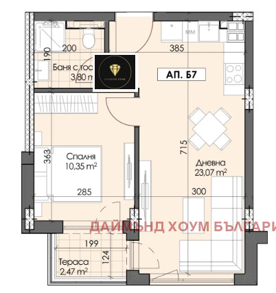 Продава 2-СТАЕН, гр. Пловдив, Гагарин, снимка 2 - Апартаменти - 55883482