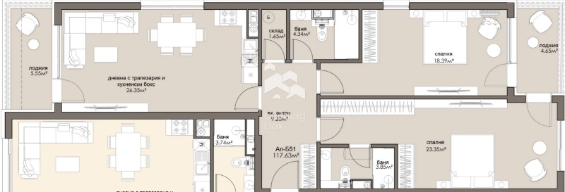 Продава 3-СТАЕН, гр. София, Люлин 5, снимка 2 - Апартаменти - 52453086