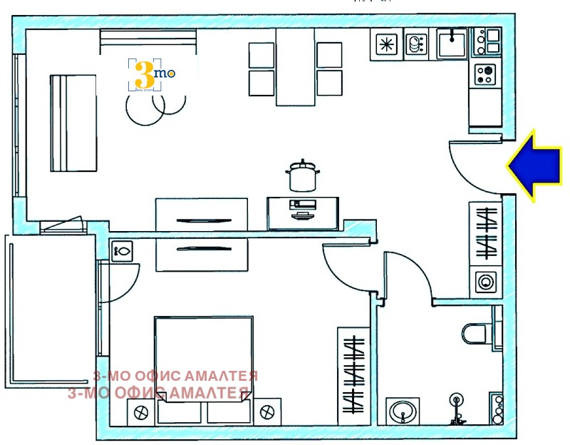 Продава 2-СТАЕН, гр. София, Студентски град, снимка 6 - Aпартаменти - 48798495