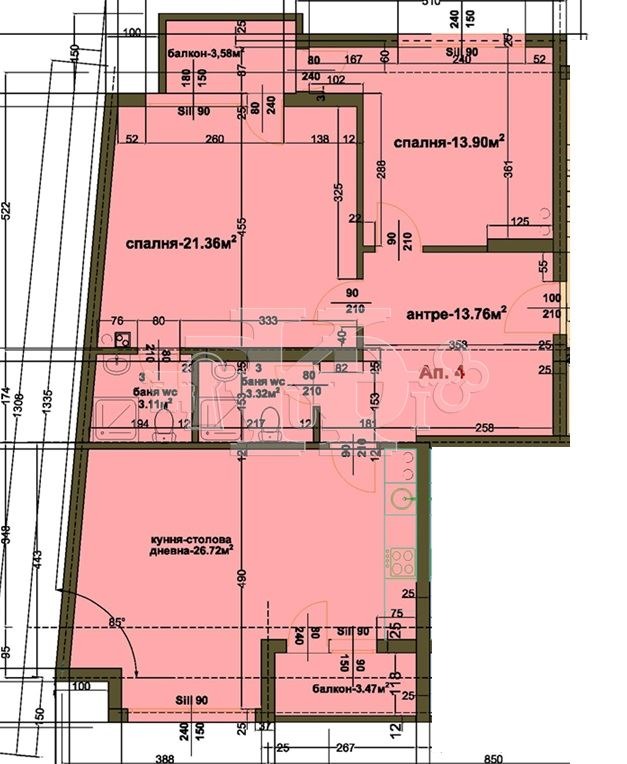 Продается  2 спальни Добрич , Христо Ботев , 130 кв.м | 32732711 - изображение [2]