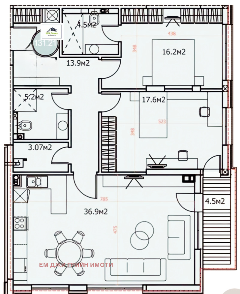 Na sprzedaż  2 sypialnie Sofia , Dragalewci , 131 mkw | 56764619