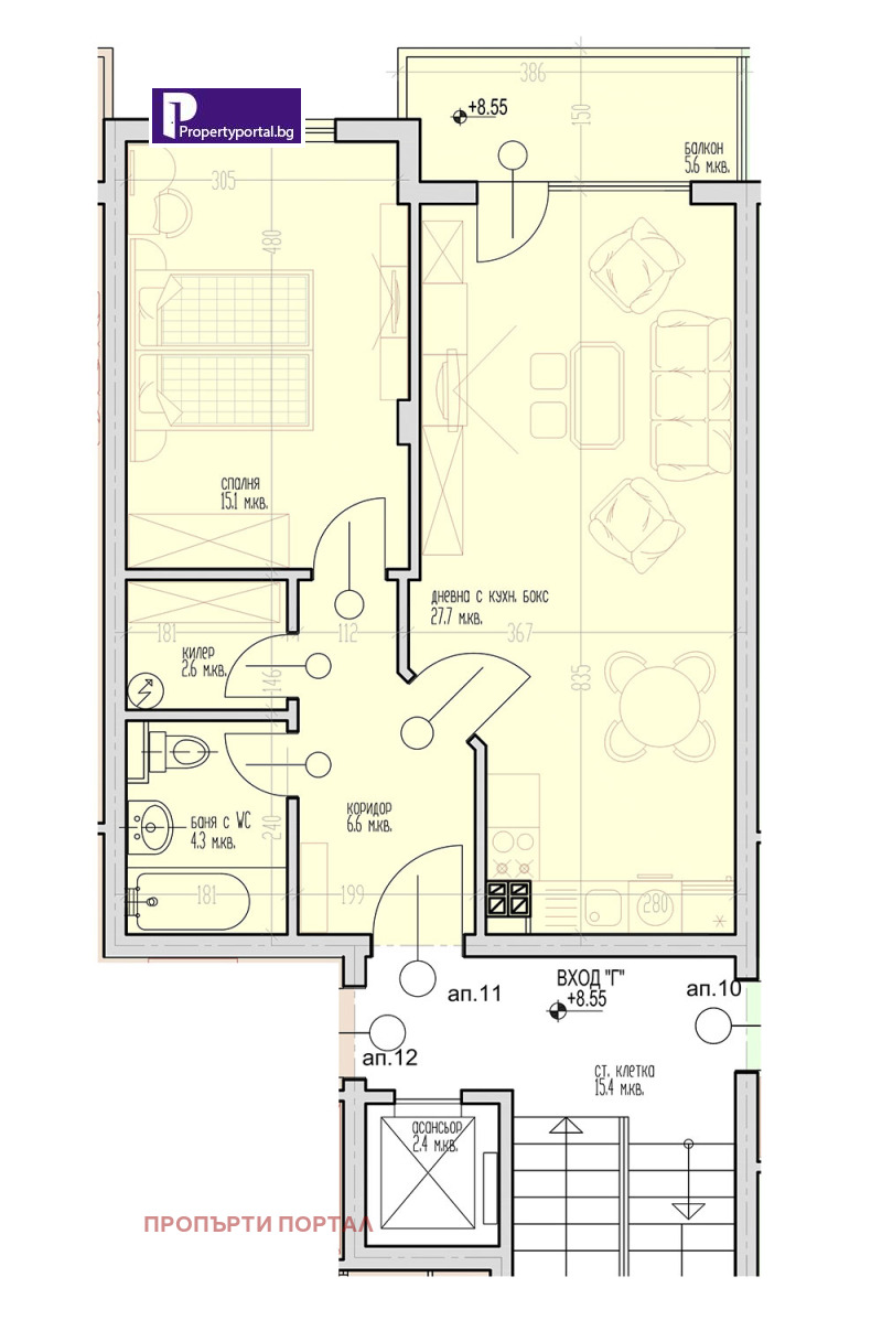 Продава  2-стаен град Варна , Виница , 80 кв.м | 10375117 - изображение [15]