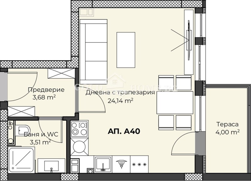 Продава 1-СТАЕН, гр. Пловдив, Христо Смирненски, снимка 2 - Aпартаменти - 48291998