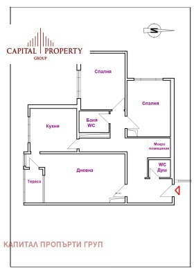 3 soverom Darvenitsa, Sofia