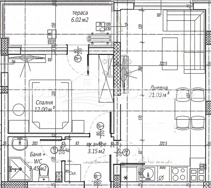 Te koop  1 slaapkamer Plovdiv , Belomorski , 63 m² | 23024323 - afbeelding [2]