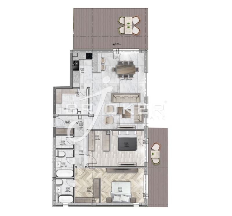Zu verkaufen  2 Schlafzimmer Sofia , Gorna banja , 177 qm | 24471817 - Bild [17]