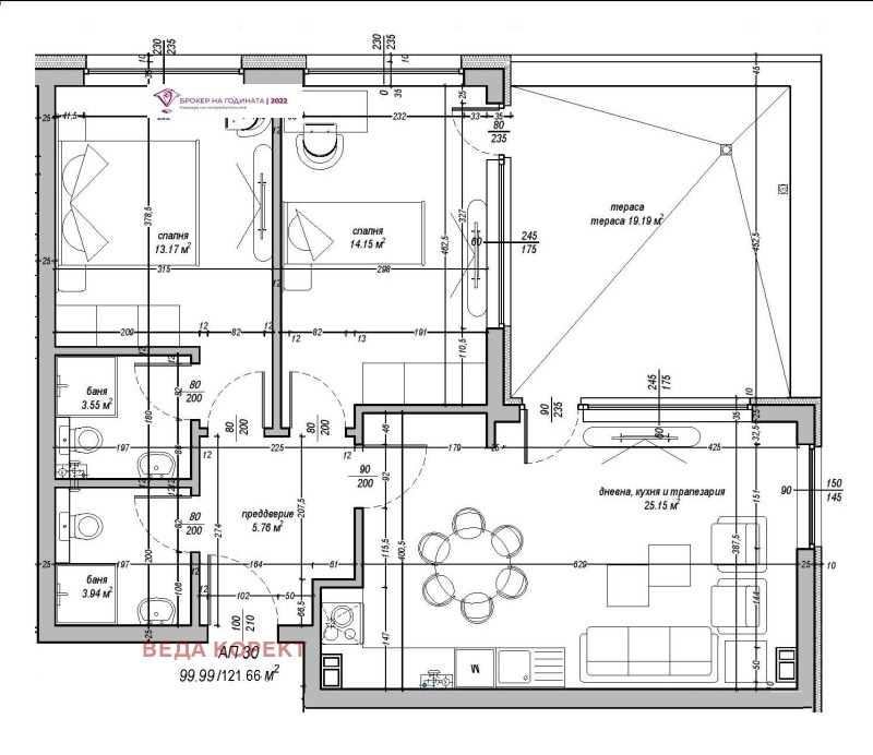 Продава 3-СТАЕН, гр. София, Студентски град, снимка 2 - Aпартаменти - 48499815