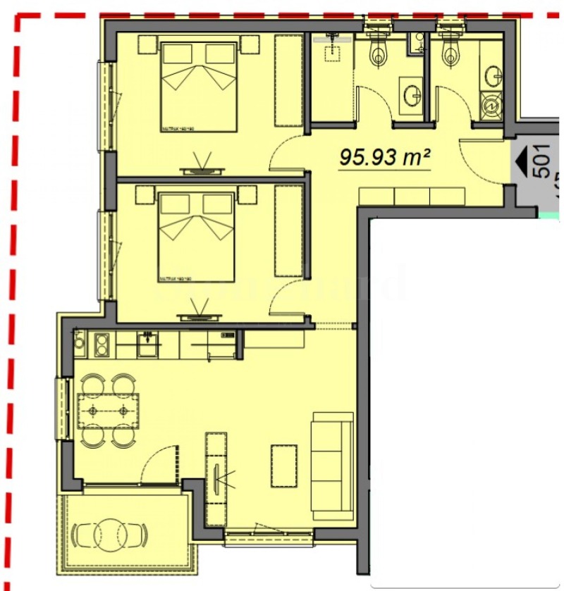 Продаја  2 спаваће собе регион Бургас , к.к. Сланчев брјаг , 95 м2 | 94324523 - слика [2]