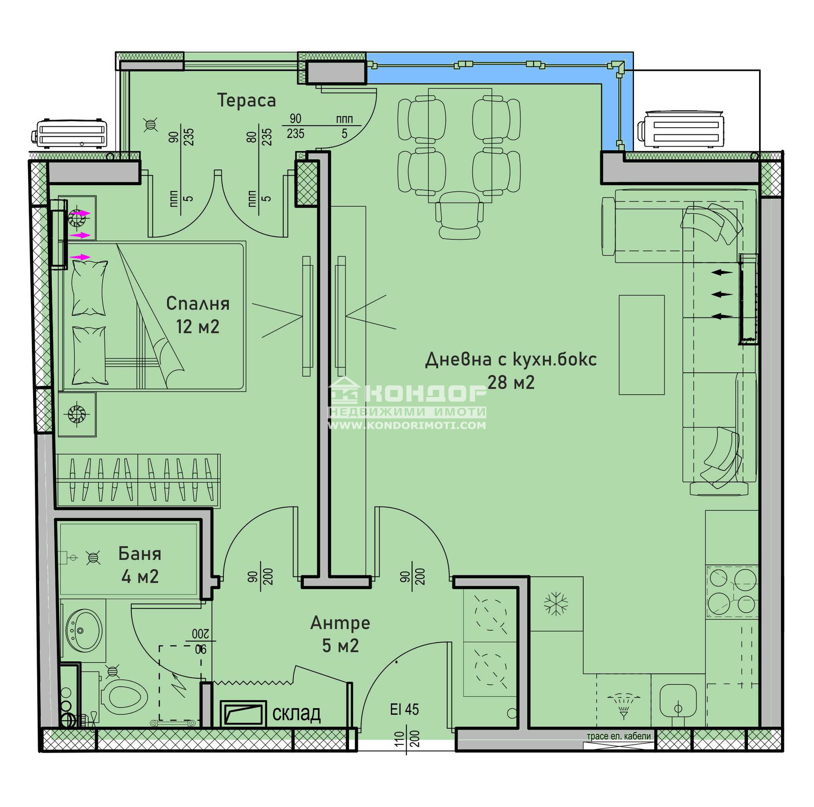 Продава 2-СТАЕН, гр. Пловдив, Кючук Париж, снимка 2 - Апартаменти - 52005210