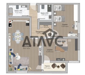 2 bedroom Trakiya, Plovdiv 1