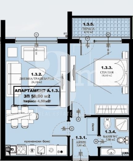Till salu  1 sovrum region Sofia , Elin Pelin , 66 kvm | 31669486 - bild [10]