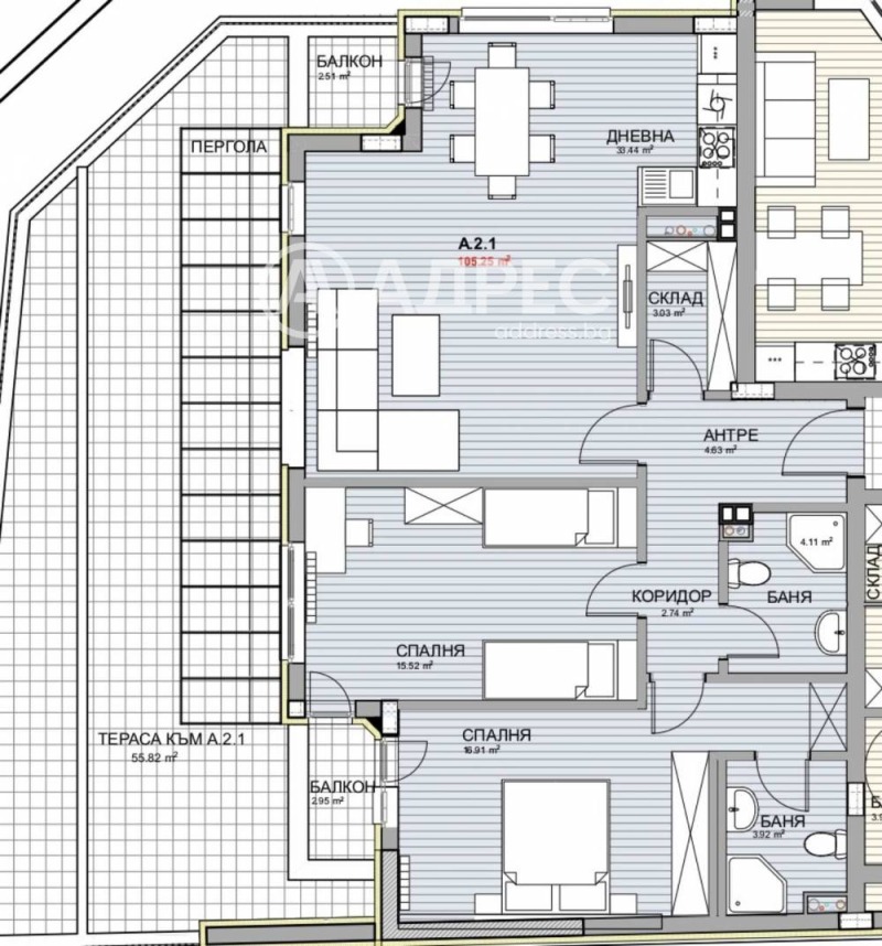 Продава  3-стаен град София , Красно село , 182 кв.м | 10320405 - изображение [4]