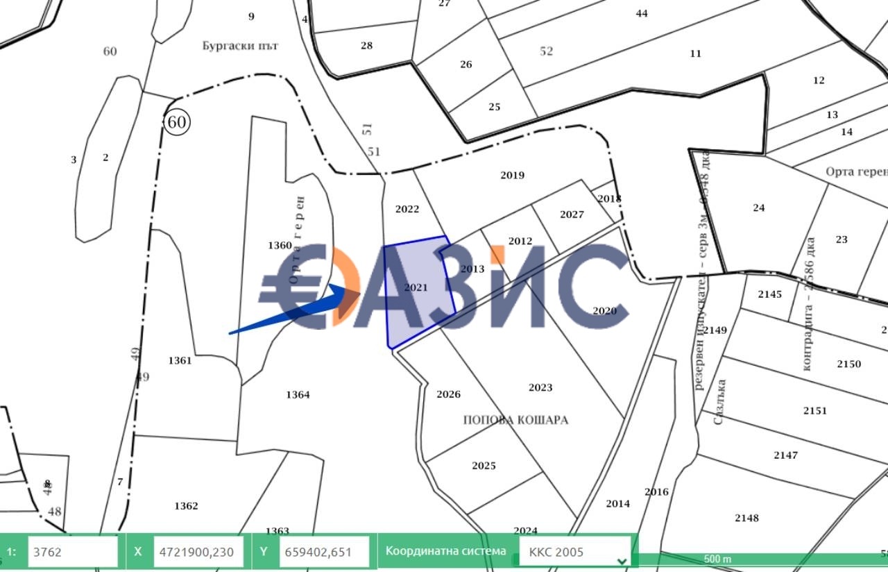 Продава ПАРЦЕЛ, гр. Бургас, Център, снимка 2 - Парцели - 40305062