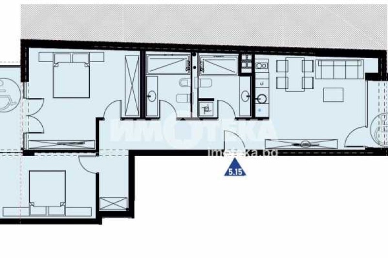 Na prodej  2 ložnice Sofia , Centar , 132 m2 | 58109350 - obraz [2]