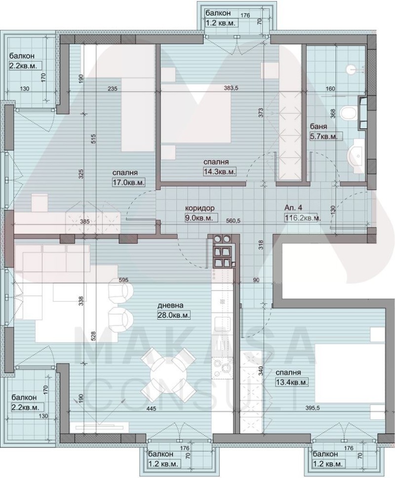 Продается  3 спальни София , Овча купел , 132 кв.м | 65890881