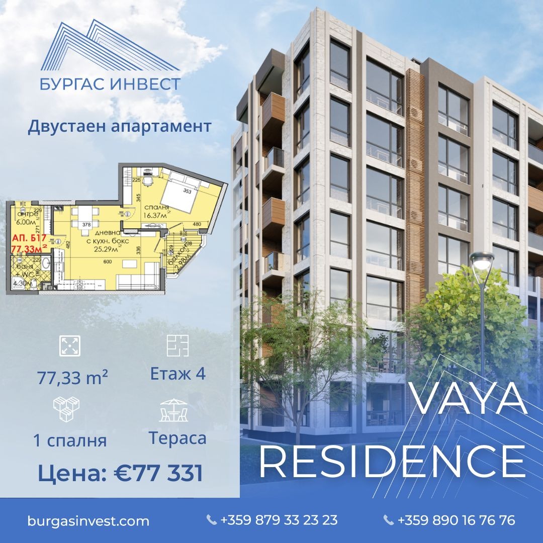 Продава 2-СТАЕН, гр. Бургас, област Бургас