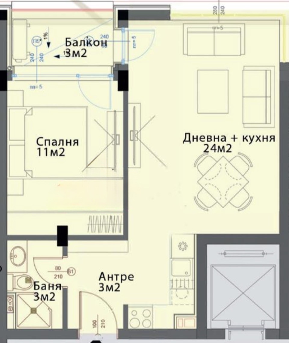 Продава 2-СТАЕН, гр. София, Модерно предградие, снимка 4 - Апартаменти - 55031202