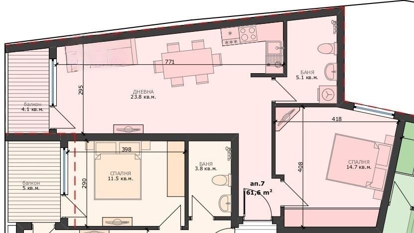 Продава 2-СТАЕН, гр. Варна, Погреби, снимка 3 - Апартаменти - 55687511