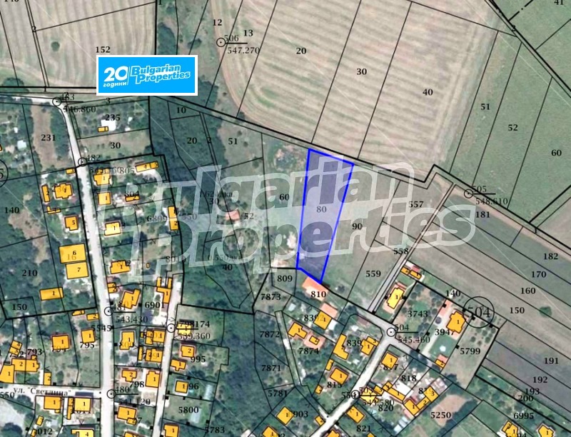 Продава ПАРЦЕЛ в област София, гр. Костинброд - 2189 кв.м / 116 000 € » 226 876.28 лв., БЪЛГЕРИАН ПРОПЕРТИС