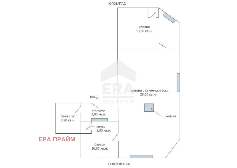 Продава 2-СТАЕН, гр. Варна, Лятно кино Тракия, снимка 15 - Апартаменти - 54679090