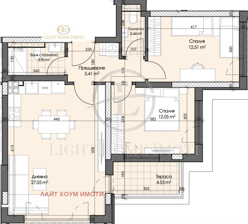Продается  2 спальни Пловдив , Гагарин , 97 кв.м | 86684090 - изображение [4]