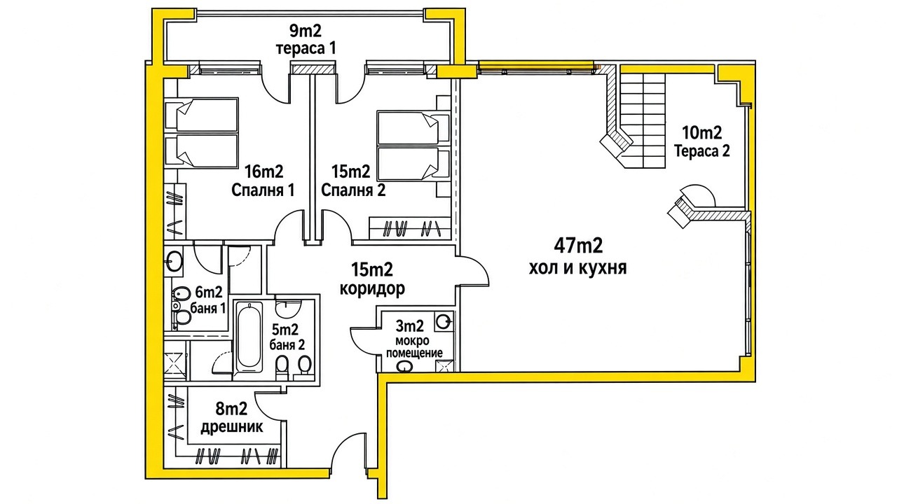 Продава 3-СТАЕН, гр. София, в.з.Малинова долина, снимка 16 - Апартаменти - 54168282
