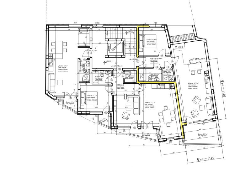 Satılık  1 yatak odası Varna , Centar , 101 metrekare | 32135741 - görüntü [2]