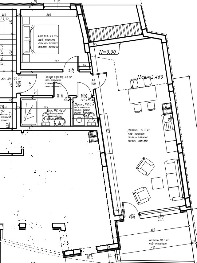 Satılık  1 yatak odası Varna , Centar , 101 metrekare | 32135741