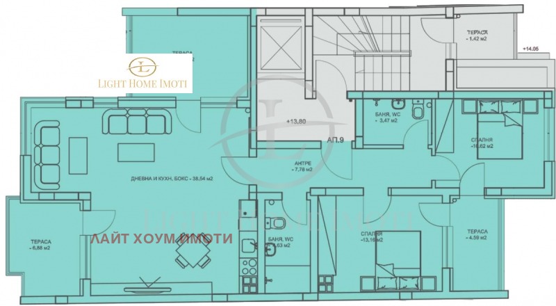 Zu verkaufen  2 Schlafzimmer Plowdiw , Zentar , 160 qm | 32899003 - Bild [2]