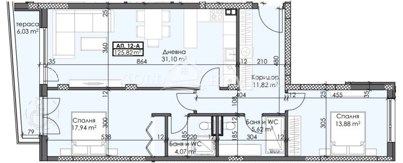 Продаја  2 спаваће собе Пловдив , Каменица 1 , 126 м2 | 35265421 - слика [2]