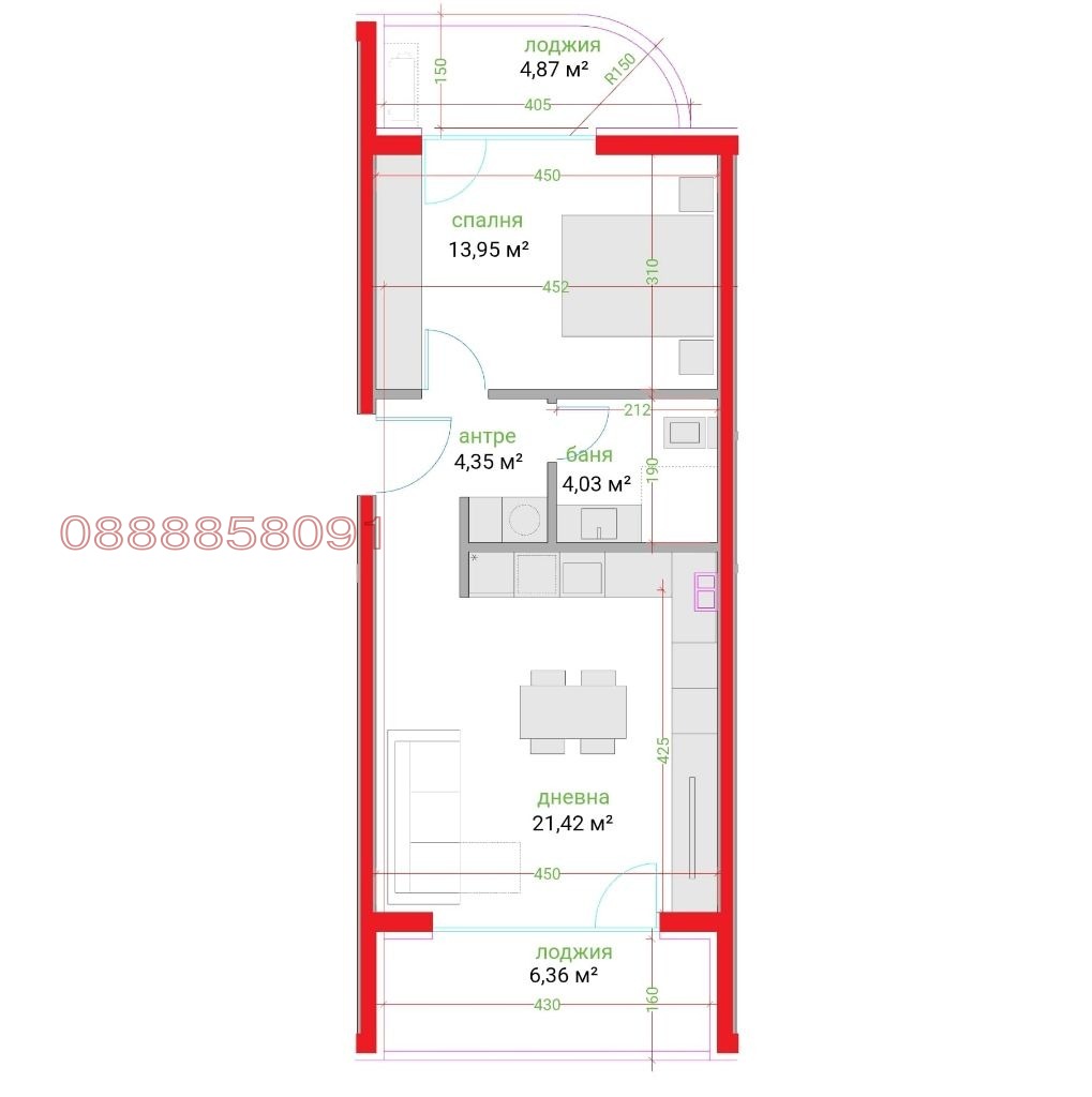 Продава 2-СТАЕН, гр. Варна, Трошево, снимка 13 - Апартаменти - 54206741