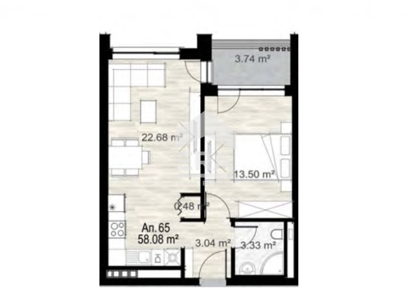 Продава 2-СТАЕН, гр. София, Център, снимка 4 - Апартаменти - 56072016